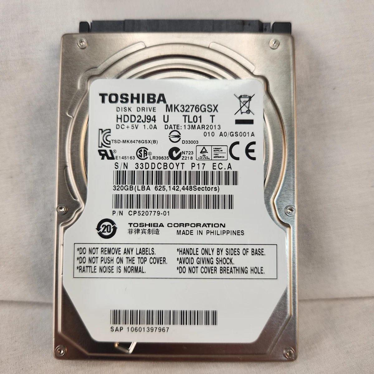 Toshiba SATA I 320 GB Internal Hard Disk Drives for sale | eBay