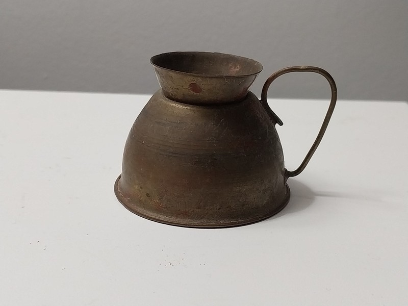 Vintage Miniature Pitcher approximately 1.5" tall copper?