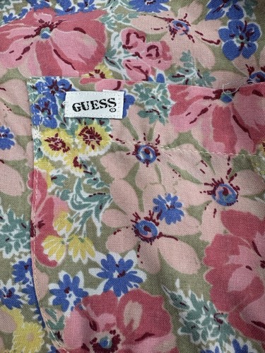 Vintage Guess Girls size 10 Shirt by Georges Marciano Floral Pattern - Picture 3 of 4