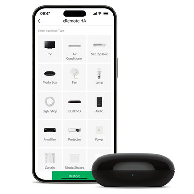 Linknlink Smart Wifi Universal Remote: IR Blaster for TV, Aircon, STB, IR2MQTT H