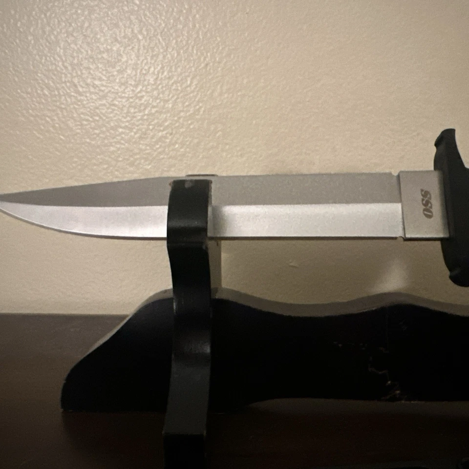 COLD STEEL OSS 8.25" Japanese Knife AUS8A Blade 5.125" Kray-Ex Handle w/ Sheath - Image 2 of 4