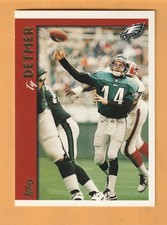 Ty Detmer Philadelphia Eagles 1997 Topps #36 BYU Cougars Brigham Young