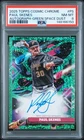 2025 TOPPS COSMIC CHROME GREEN SPACE DUST AUTO #PS PAUL SKENES ROOKIE /75 PSA 8