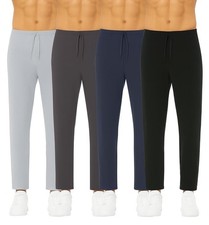 4 Pack: Men's Classic Blend Butter Soft Stretch Lounge Pants Sizes S-2XL