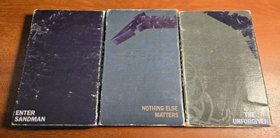 3 Metallica cassette singles Enter Sandman, Nothing Else Matters, The Unforgiven