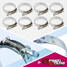 8 X 2id 304 Stainless Steel T-bolt Clamp Sillcone Hose Turbo Intake 54-63mm