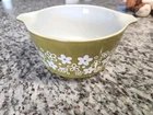 Pyrex Spring Blossom Crazy Daisy Green 1QT Casserole Bowl  473-B No Lid