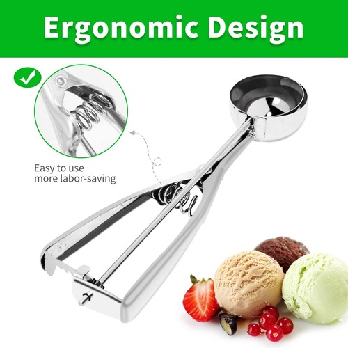 3PCS Ice Cream Scoop Premium cookie set Small/Medium/Large stainless steel - Picture 4 of 7