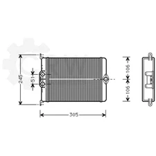 Mercedes-Benz S-Class W140 300 Sesel / S320 S Interior Heating Exchanger