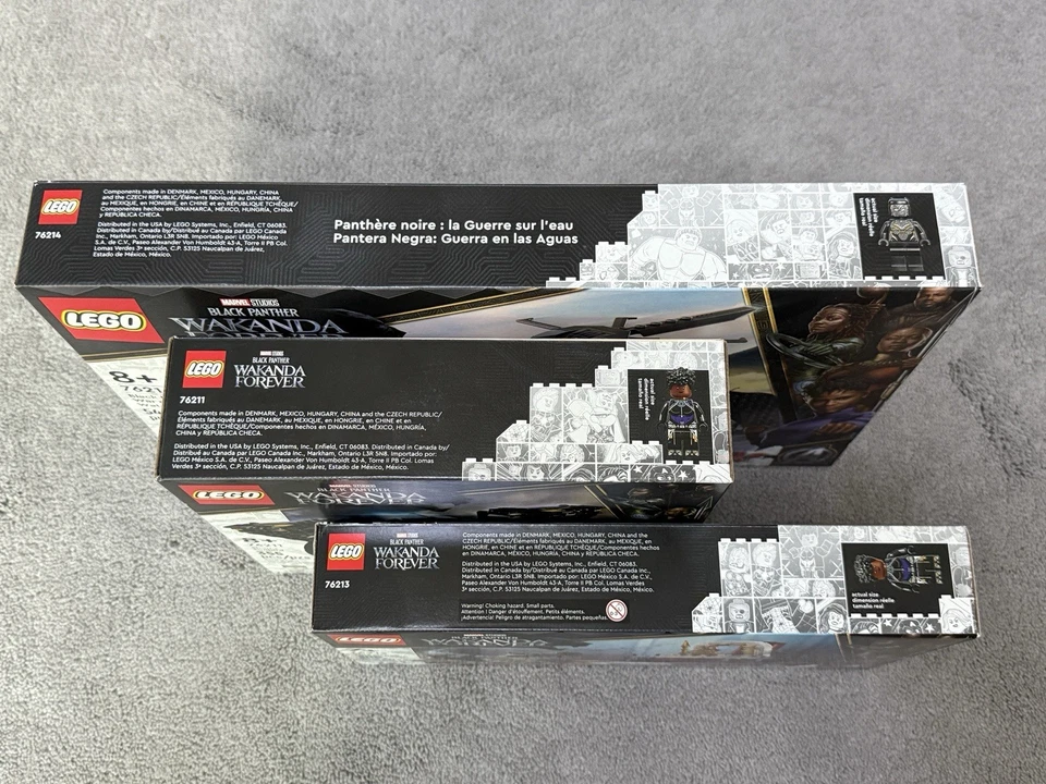 LEGO Marvel Black Panther Wakanda Forever Lot (76211, 76213, 76214) New & Sealed - Image 2 of 4