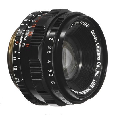 CANON 35mm F2 LENS L39 LTM LEICA LTM REPAINTED SEMI GLOSSY BLACK / CLA'd