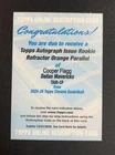 2025-26 Topps Chrome Cooper Flagg RC Rookie Auto Issue Orange Refractor /25