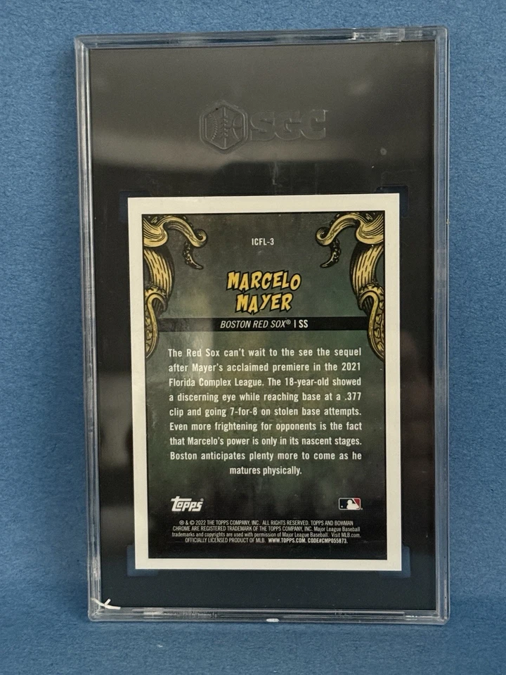 2022 Bowman Chrome Marcelo Mayer SCG 9.5 It came to the league - Image 2 of 2