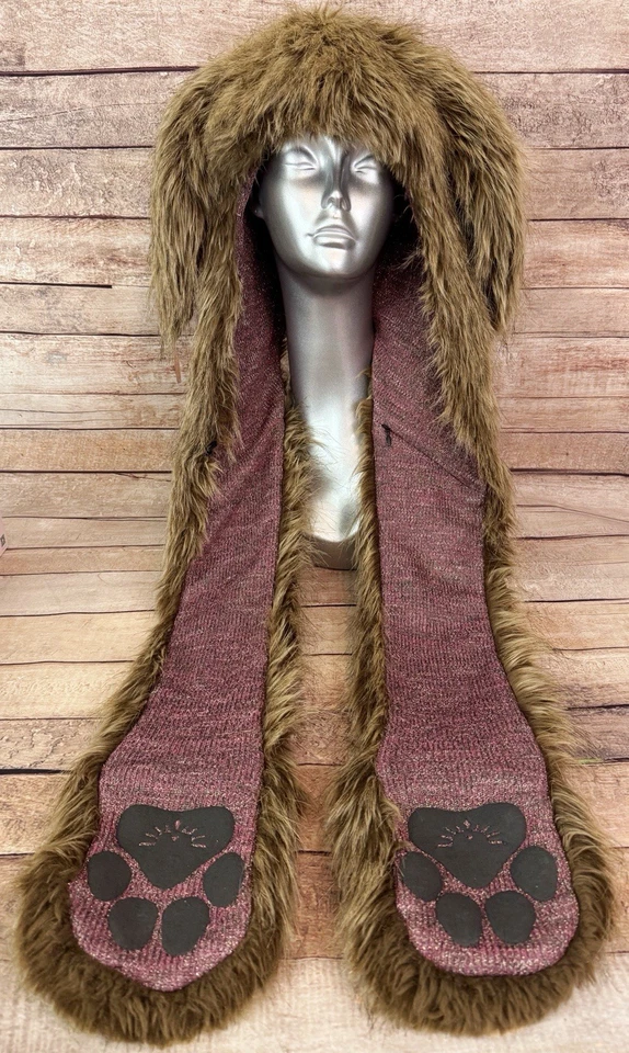 Authentic SpiritHoods Cinnabunny CE Rabbit Faux Fur Bunny Spirit Hood Hat - Image 2 of 4