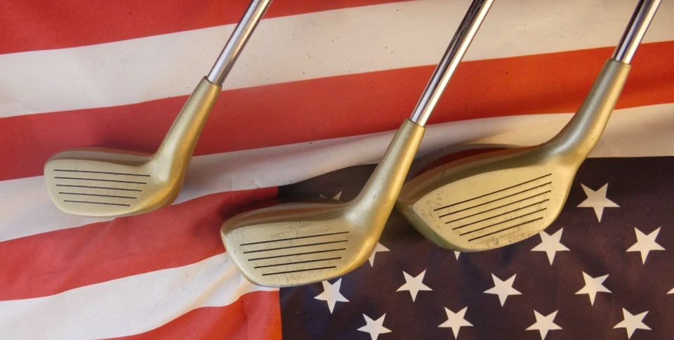 3 CLASSIC TITLEIST ACCU-FLO PLUS Offset Driver, 3 & 5 Fairway Woods R Flex Steel - Image 3 of 4