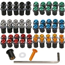 10PC For CBR600 Motorcycle Windshield Bolts Screw Nut Windshield Mount Hardware