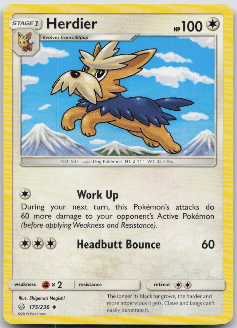 Herdier 175/236 Cosmic Eclipse Uncommon Pokemon MP