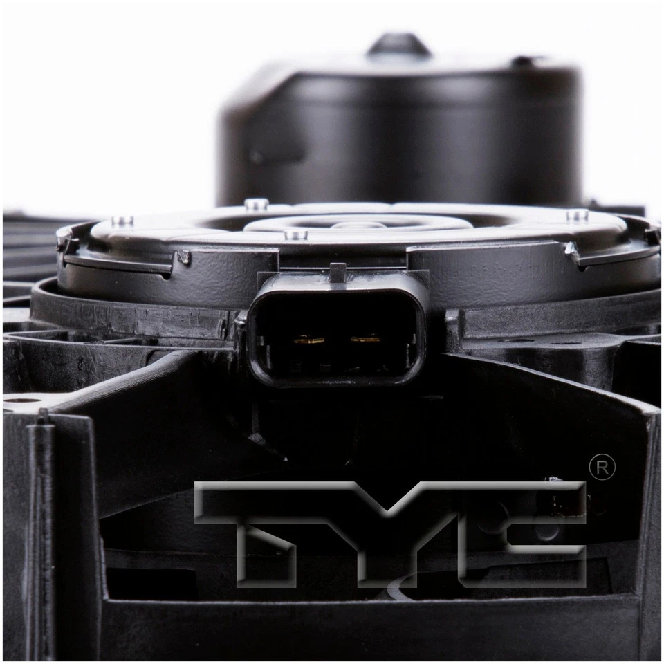 Conjunto de ventilador de radiador y condensador doble TYC 620090 Foto 3 de 4