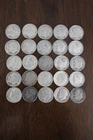 Lot of 25 -90% Silver Dimes Roosevelt - All 1950's to 1964