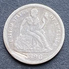 1890 USA 1 Dime Seated Liberty Coin Silver Lot G4