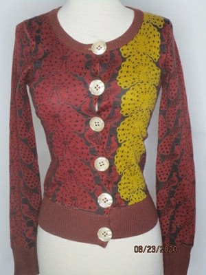 big button short cardigan