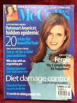 McCALL'S magazine USA February 2001 SARAH Fergie FERGUSON Holly Robinson Peete