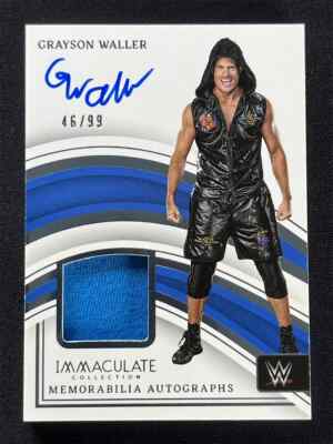 2023 Panini Immaculate Collection Grayson Waller Memorabilia Auto Patch /99