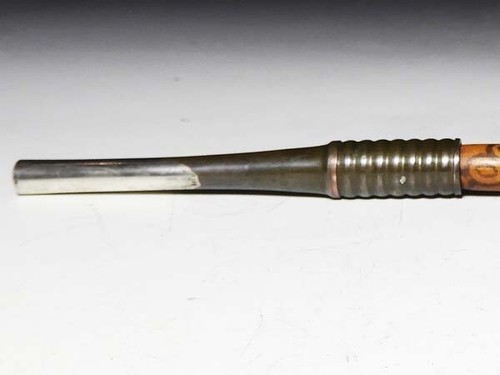 Kiseru Smoke Tube Sagemono Meiji Era Japanese Antique Silver Sendanmaki Pipe - Picture 5 of 8