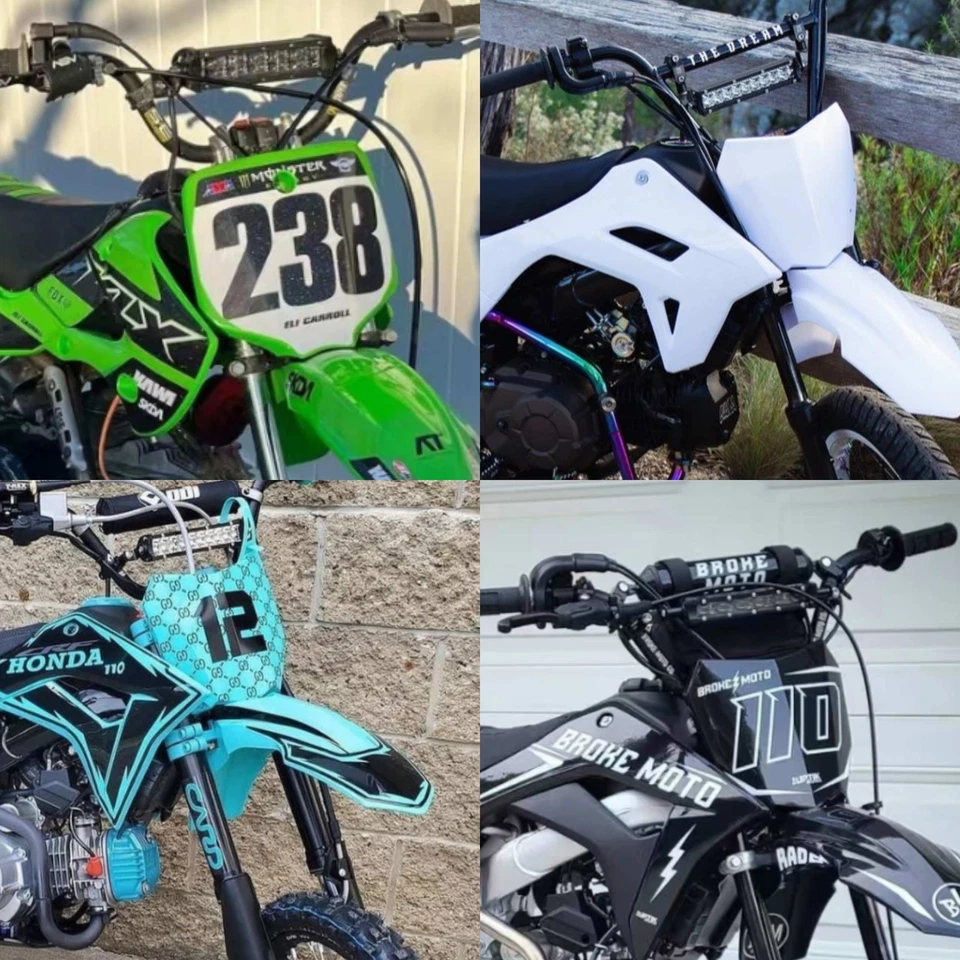 Kit de iluminación de barra de faros LED para Honda XR70 XR80 XR100 200 250 350 400 650 EE. UU. Foto 4 de 4