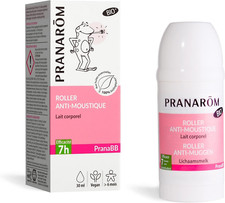 Pranabb Roller Anti-Moustiques BIO - Efficacité 7 Heures - Aux Huiles Essentiell