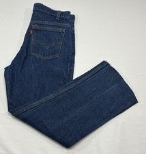 VINTAGE Levis Jeans Mens 34x27 Orange Tab Blue Made in USA - Read Description