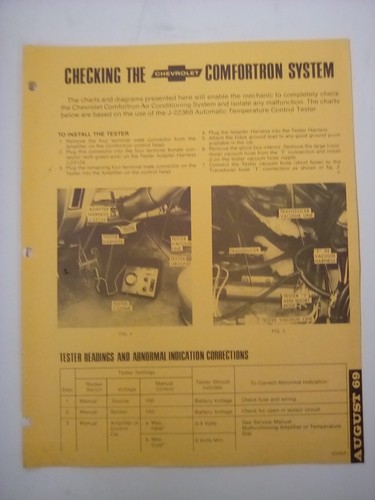 Folleto del sistema Chevrolet Comfortron de agosto del 69 - Imagen 2 de 5