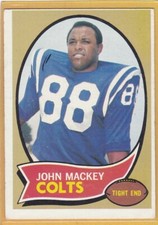 1970 TOPPS FOOTBALL JOHN MACKEY #62 COLTS EX *98433