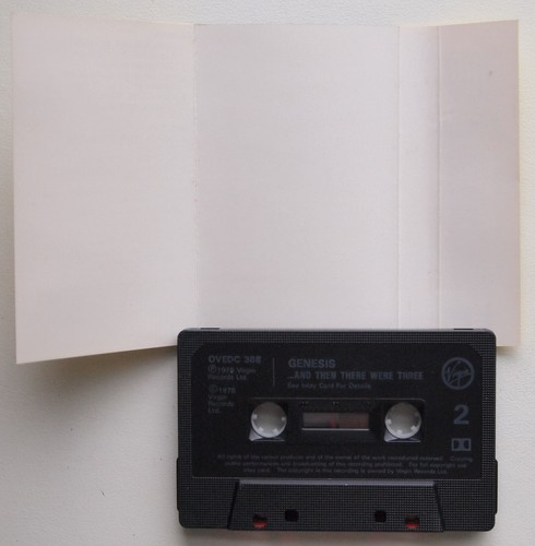 GENESIS - ...AND THEN THERE WERE (VIRGIN OVEDC368) 1980s UK CASSETTE REISSUE - Picture 3 of 3