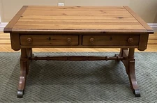 Yorkshire Market by Broyhill Drop Leaf Coffee Table with  2 Drawers - Solid Oak