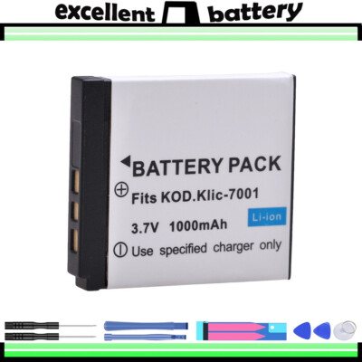KLIC-7001 K7001 1000mAh Li-ion 3.7V Battery for Kodak Digital Camera
