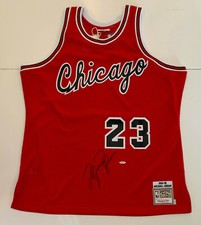 Michael Jordan Autographed RED Bulls M&N ROOKIE '84 jersey signed Upper Deck UDA