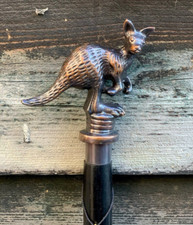 Kangaroo Designer Antique Style Handle Wooden Walking Stick