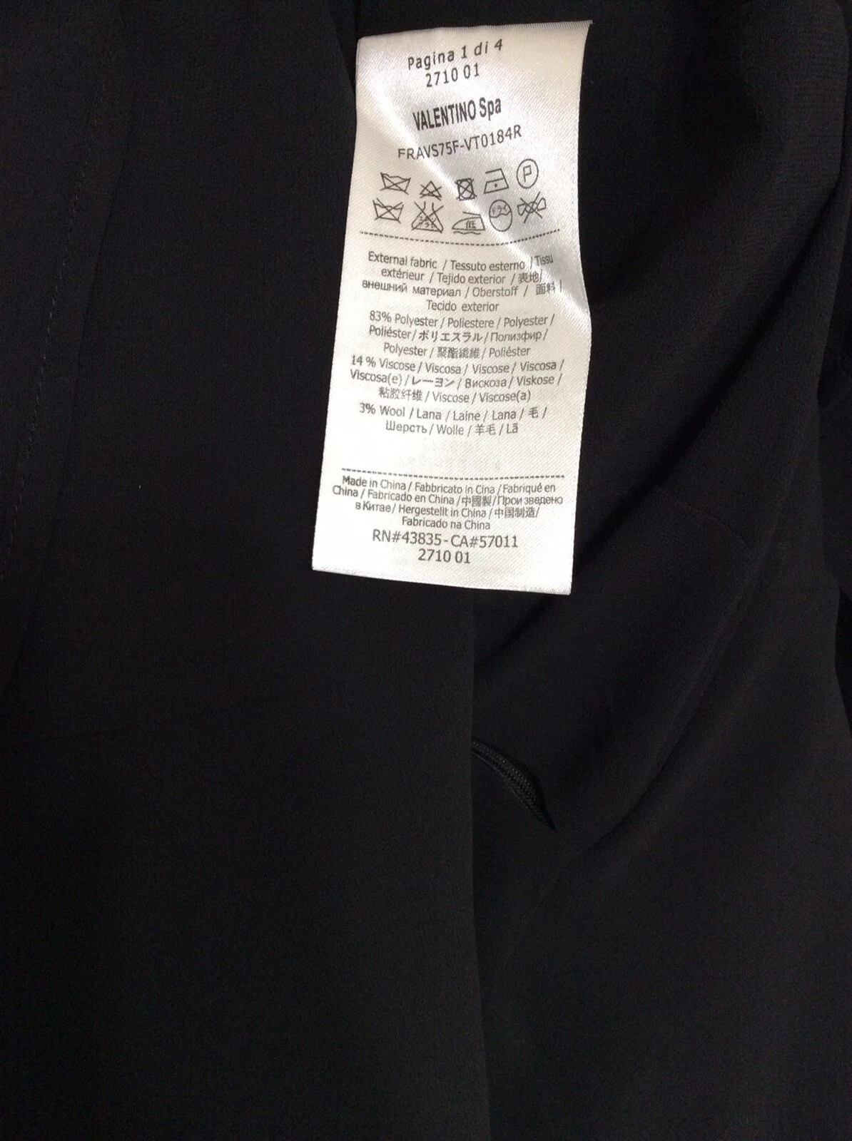 Abito rosso Valentino taglia 42