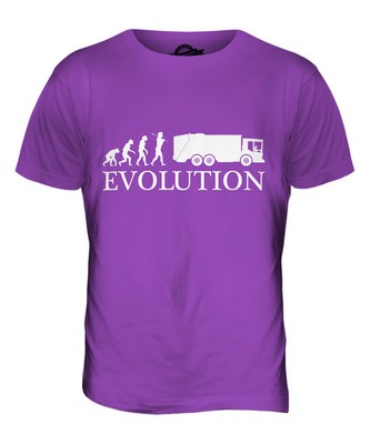 MÜLLWAGEN EVOLUTION DES MENSCHEN HERREN T-SHIRT TEE SHIRT XS S M L XL 2XL 3XL