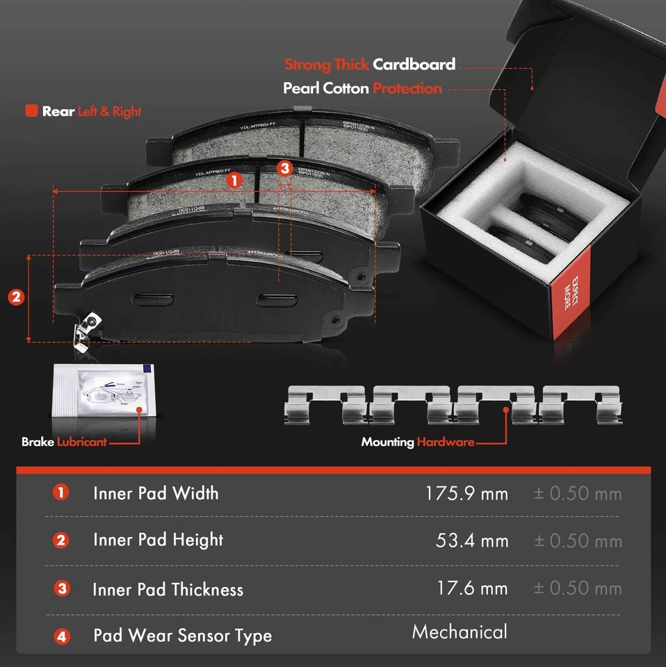 6 rotores delanteros perforados y pastillas de freno de cerámica para INFINITI QX56 Nissan Armada Foto 3 de 4