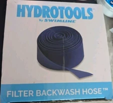 Hydrotools by Swimline Sand Filter Durable Backwash Lay Flat Hose 25'x1-1/2" NEW