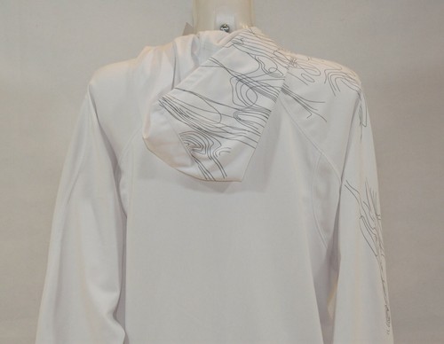 Speedo Sweatshirt Hoodie Men White Size M Adult Hooded Zipped Pockets Sport - Picture 4 of 11