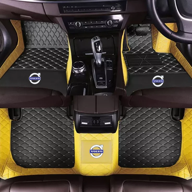 For 1998-2025 Volvo Handmade all-weather waterproof PU leather floor mat - Image 3 of 4