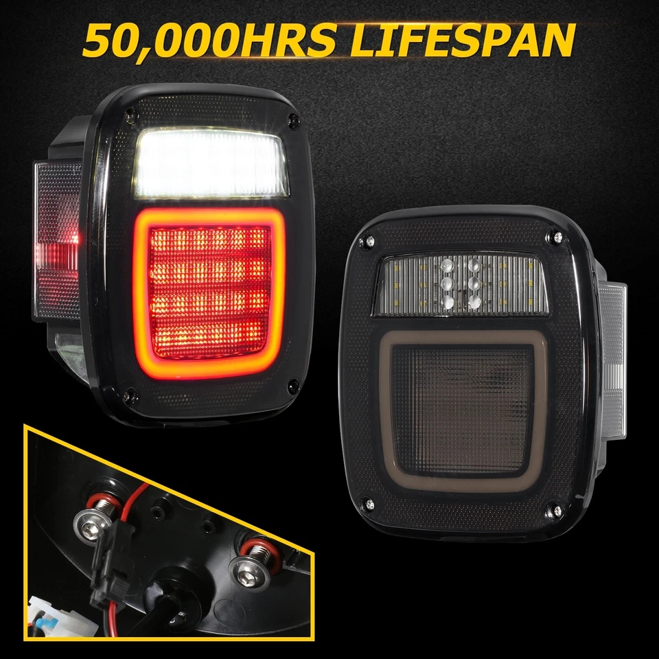 2 piezas 83 LED Luz Trasera Marcador Lateral Lámpara Inversa Placa de Licencia para Peterbilt 379 Foto 3 de 4