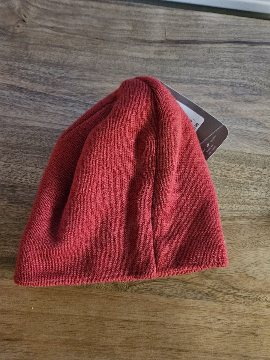 Vintage Nike Beanie Hat 90s Knit Stocking Cap Winter Big