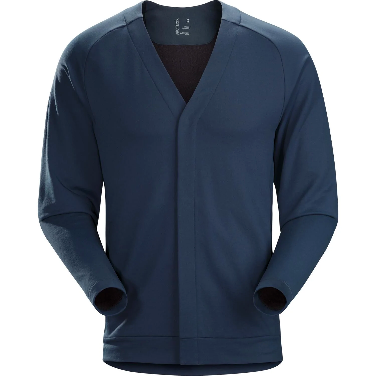 ARC'TERYX A2B CARDIGAN AAKER PILE GIACCA LANA MERINO UOMO S NIGHTHAWK