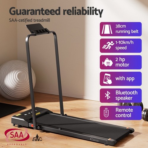 Everfit Treadmill Electric Walking Pad Under Desk Home Gym Fitness 380mm Black - Picture 5 of 9