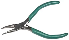 4-3/4" Bent Chain Nose Pliers with Spring Jewelry Making Metal Forming Tool