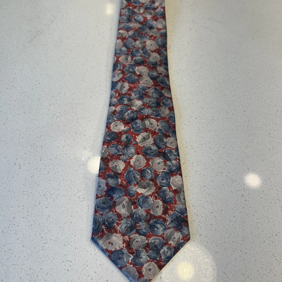 Corbata Alexander Lloyd Extra Larga de Lujo Colorida Floral Poliéster 62" x 4" Foto 3 de 4